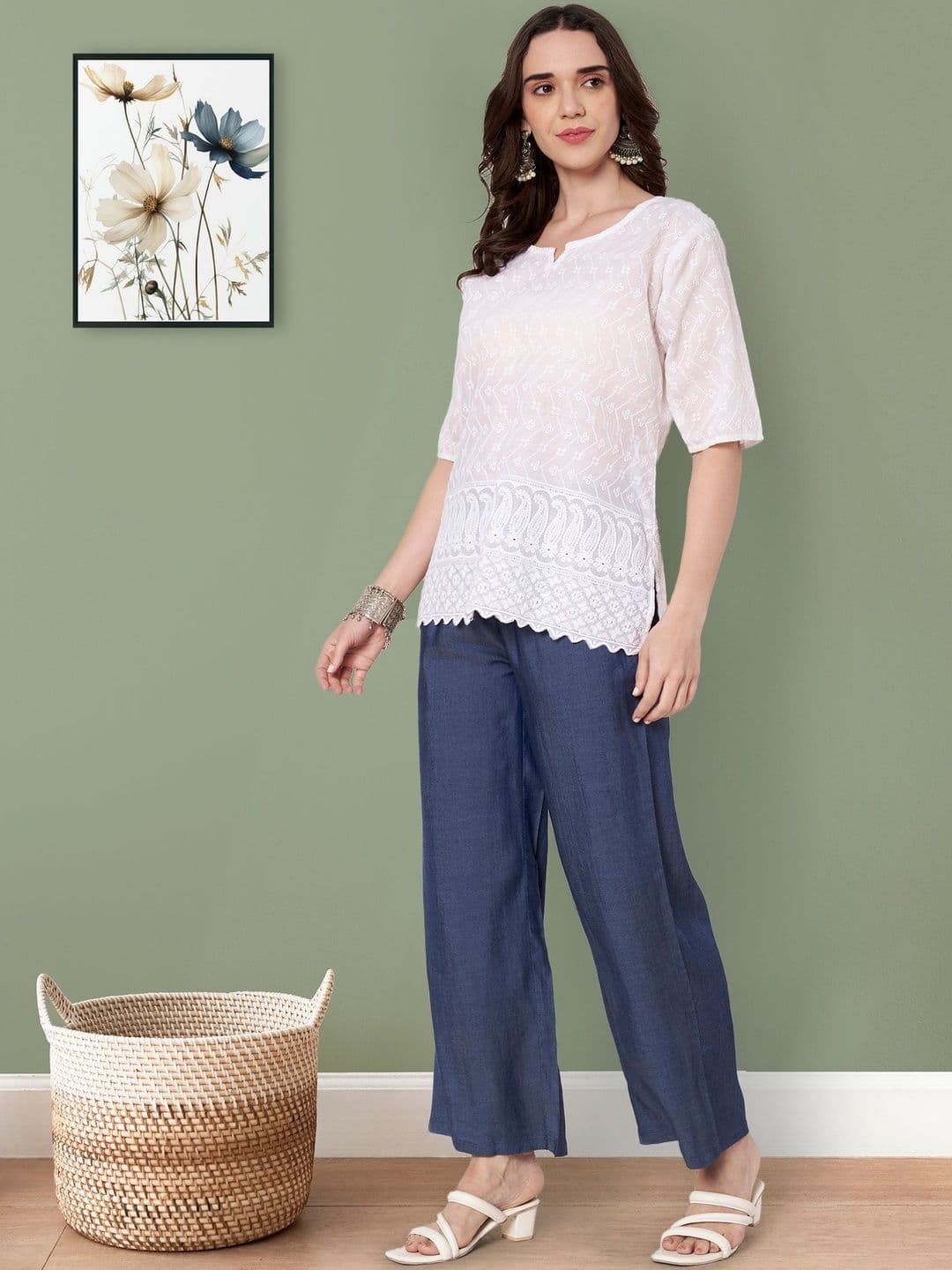 BABRU Wide Leg Palazzos - view 1