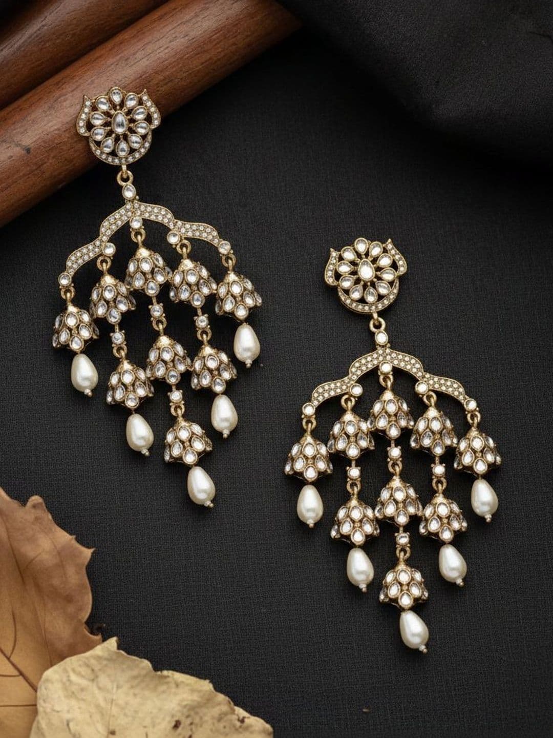 SHONA'S STYLE Floral Drop Earrings - view 1
