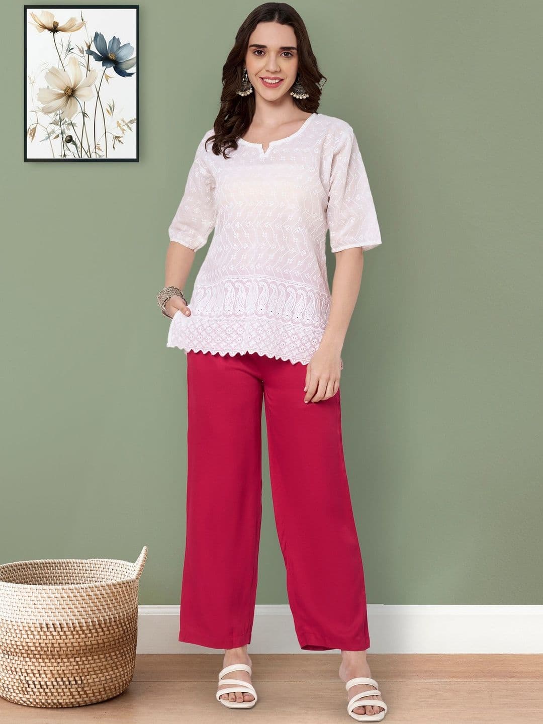 BABRU Wide Leg Palazzos - view 1