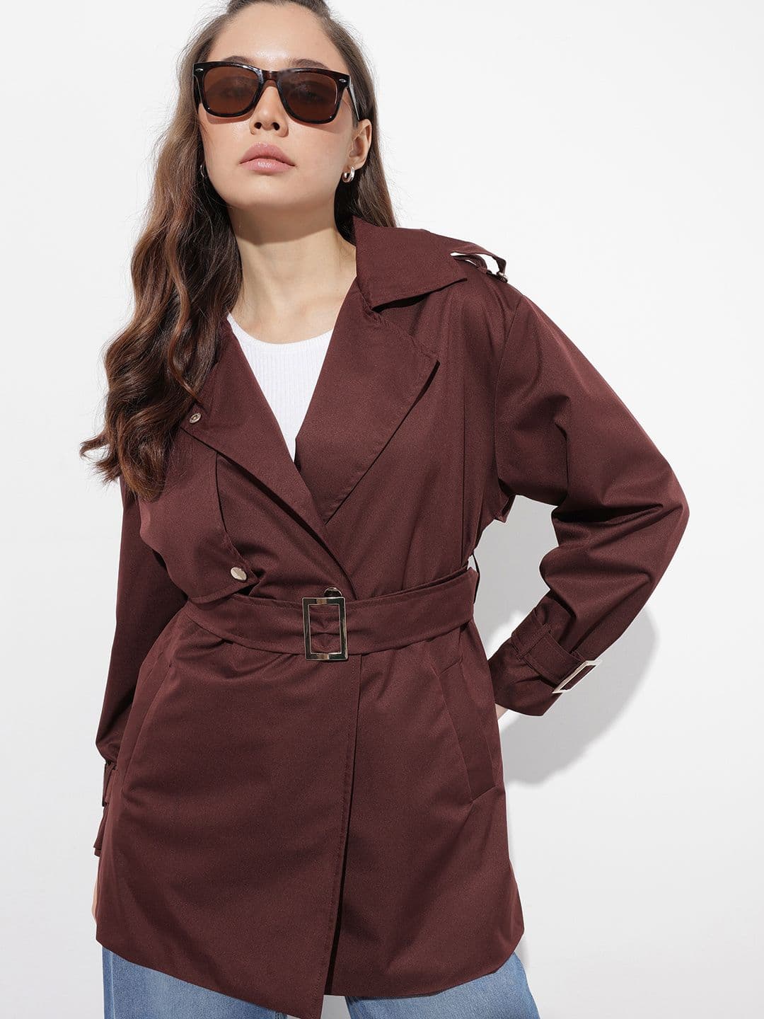 The Roadster Life Co. Notched Lapel Trench Coat - view 1