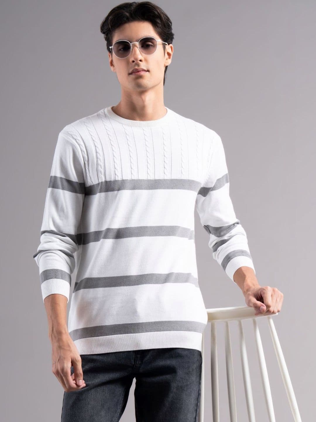 PAUL STREET Men Striped T-shirt - view 1