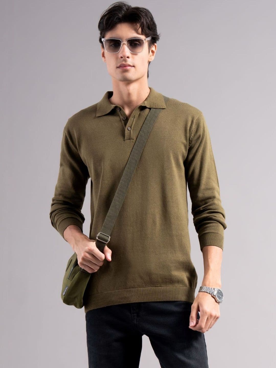 PAUL STREET Men Polo Collar T-shirt - view 1