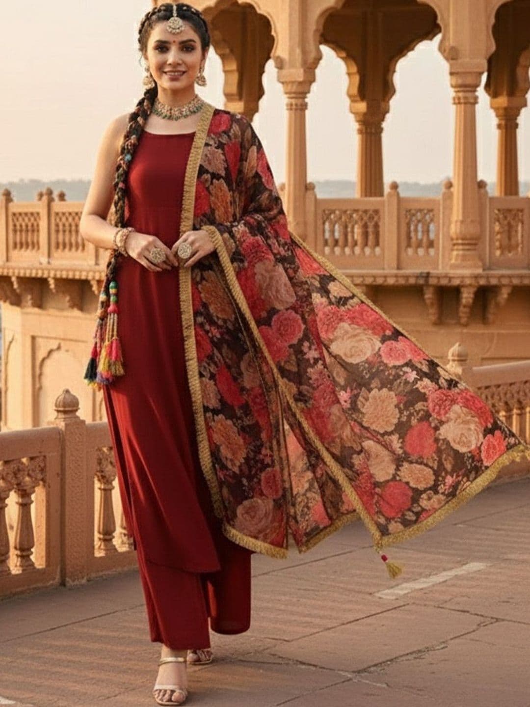 Varanga Women Floral Floral Kurta - view 1