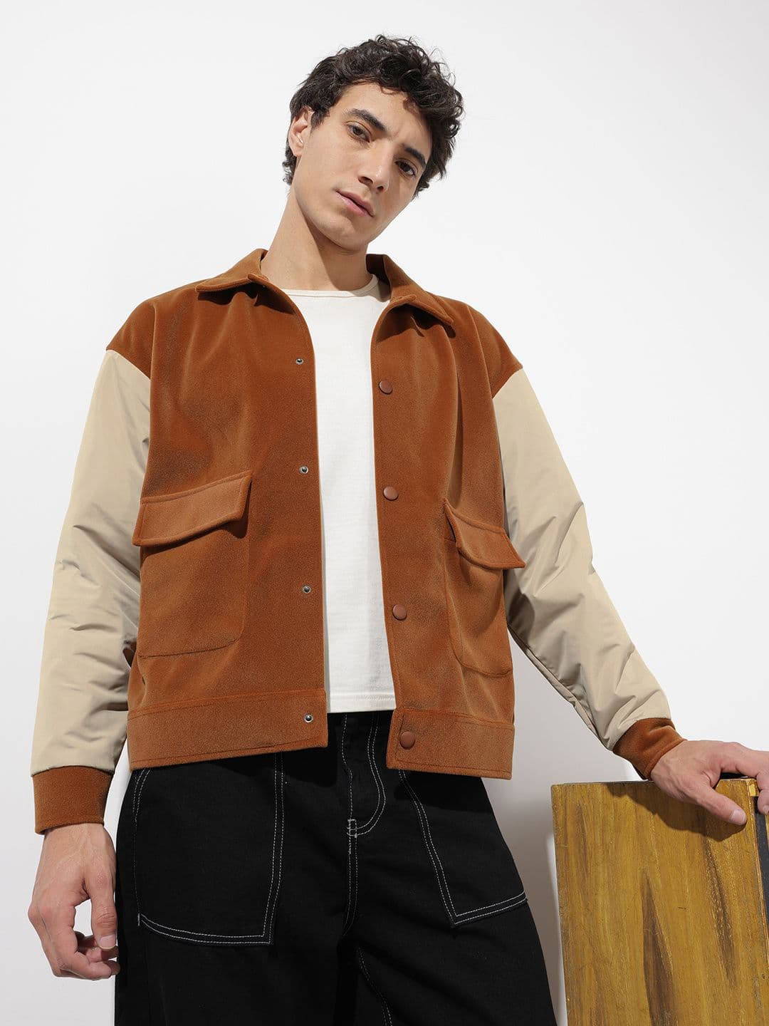 The Roadster Life Co. Colourblocked Tailored Jacket
