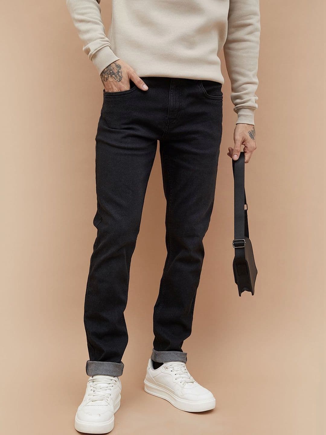 Fame Forever by Lifestyle Men Tapered Fit Mid-Rise Jeans - view 1