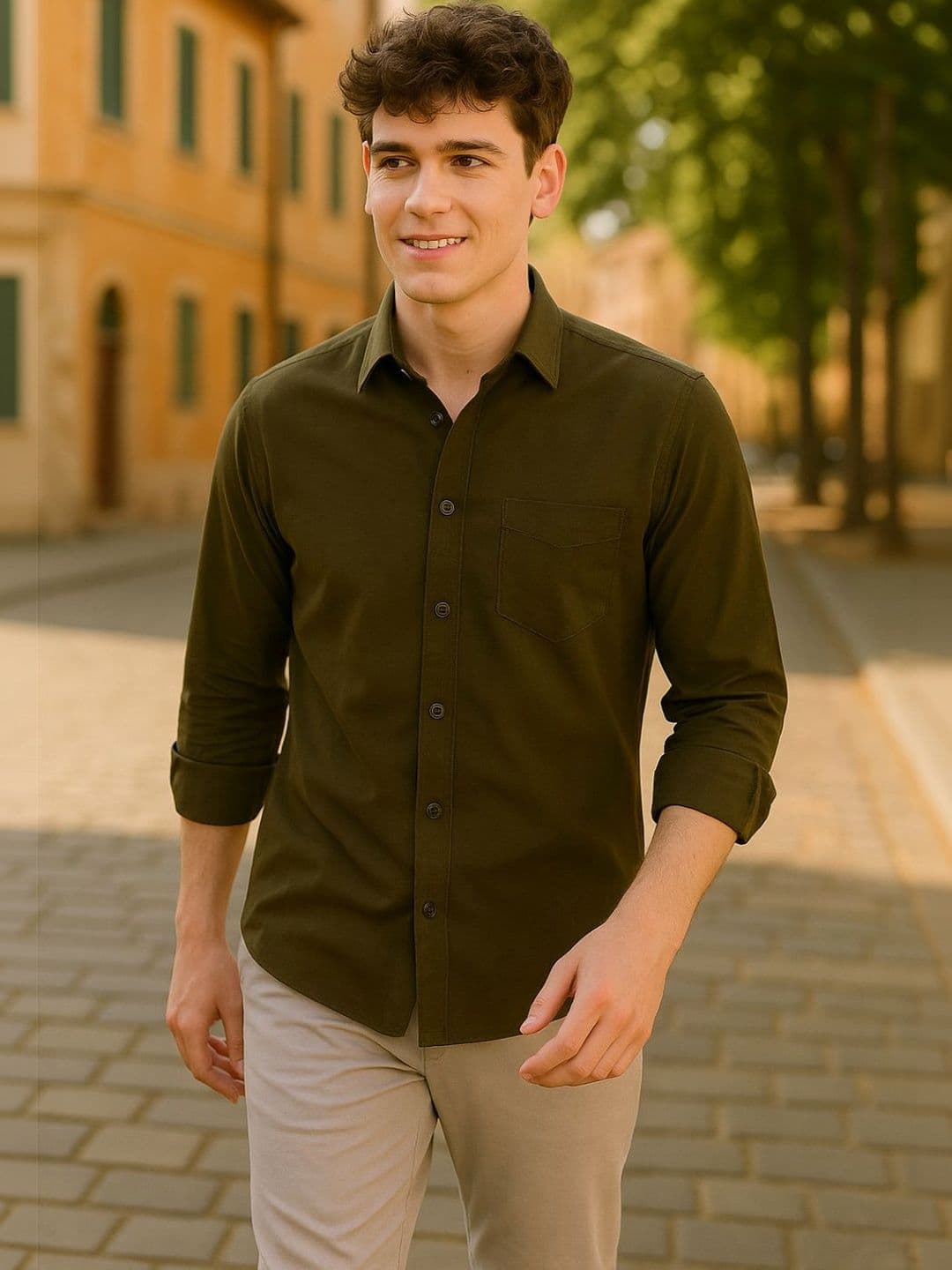 MaverIQ Men Premium Slim Fit Casual Shirt - view 1