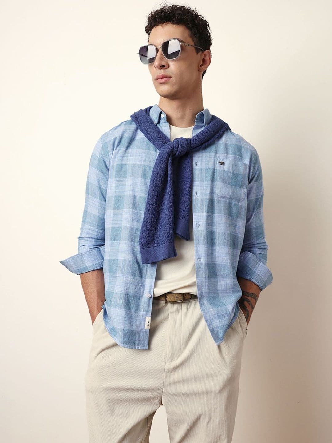 THE BEAR HOUSE Men Slim Fit Checked Casual Shirt - view 1