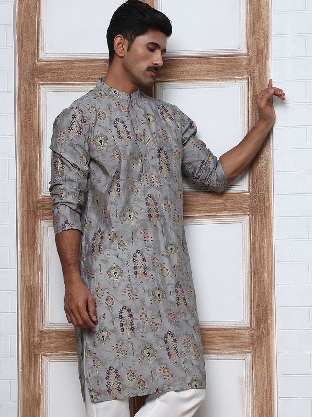 Jompers Men Ethnic Motifs Printed Indie Prints Kurta - view 1