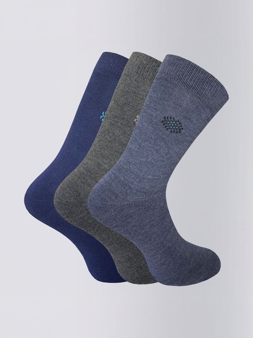 HEBTROCO Men Pack of 3 Calf Length Socks - view 1
