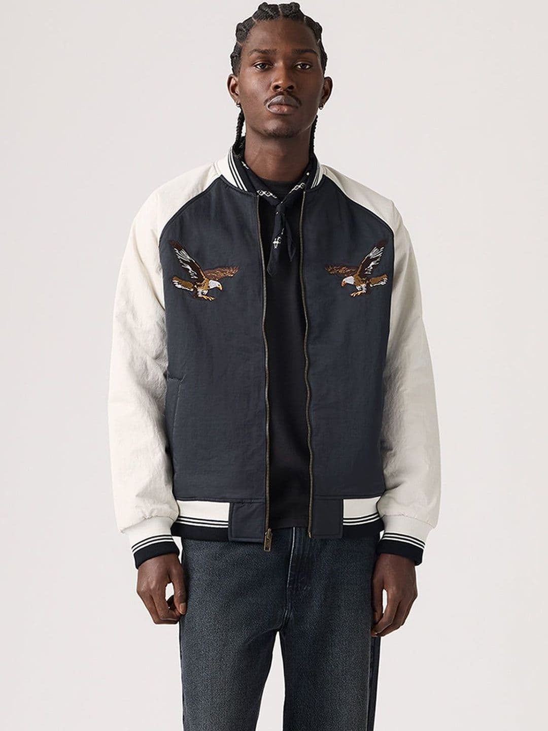 Levis Men Varsity Jacket with Embroidered - view 1