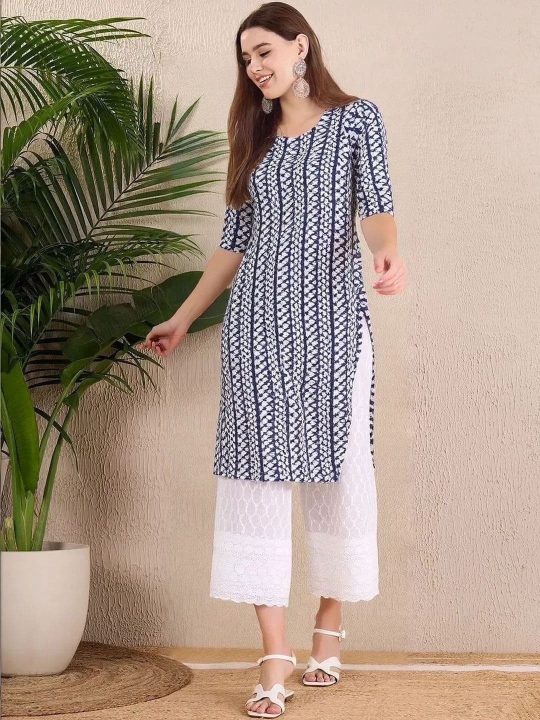 arangya Women Pack Of 3 Ethnic Motifs Printed Indie Prints Crepe Kurta - view 1