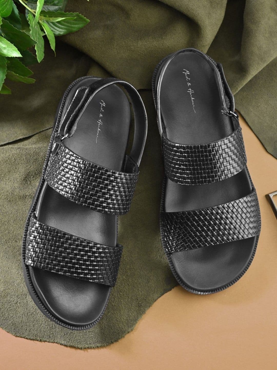 Mast & Harbour Men Leather Comfort Sandals - view 1