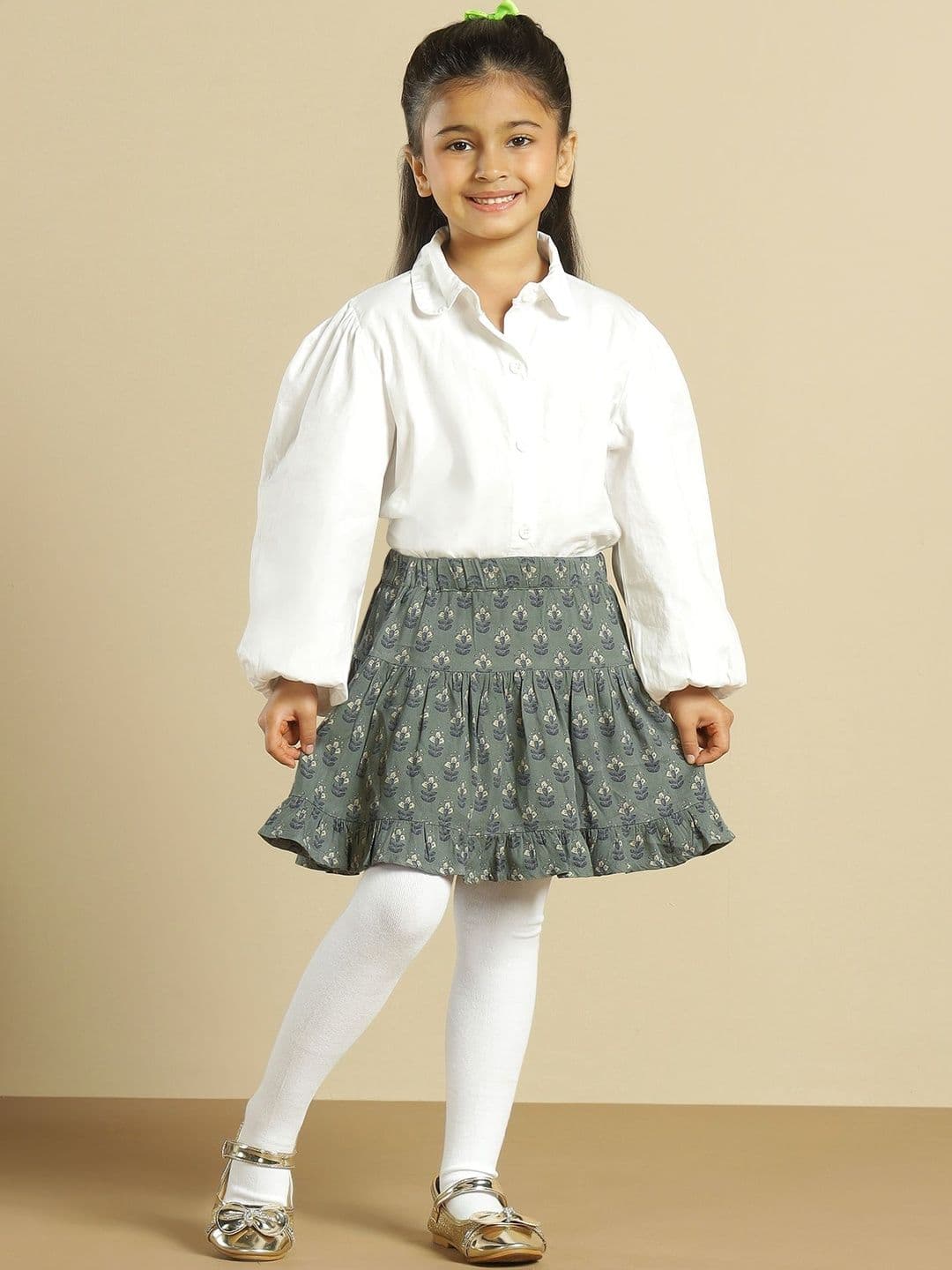 Miyo Printed Above Knee A-Line Skirts - view 1