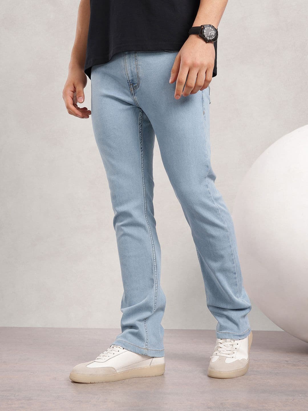 Nautica Men Straight Fit Light Fade Stretchable Jeans - view 1