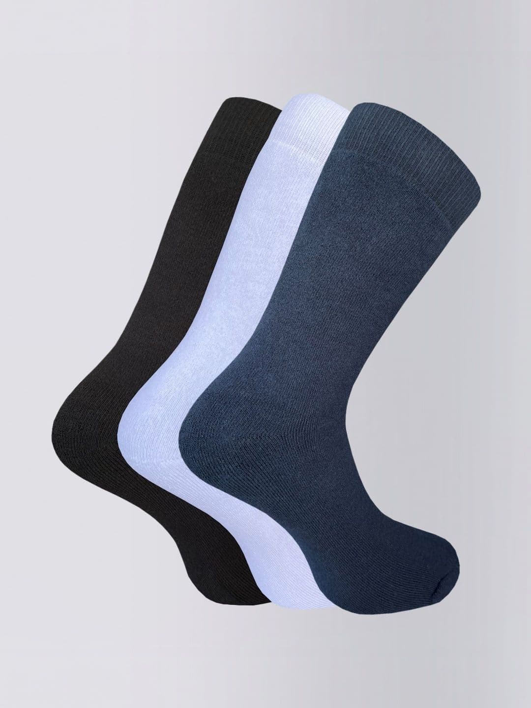 HEBTROCO Men Pack of 3 Calf Length Socks - view 1