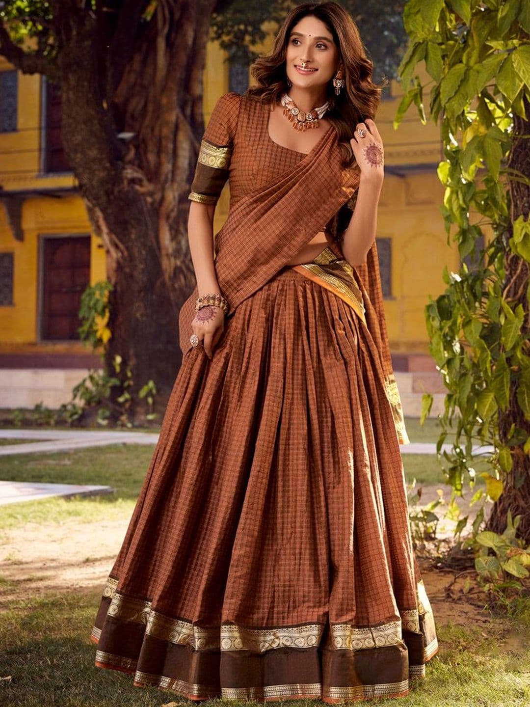 LOOKNBOOK ART Ready to Wear Lehenga & Blouse With Dupatta - view 1