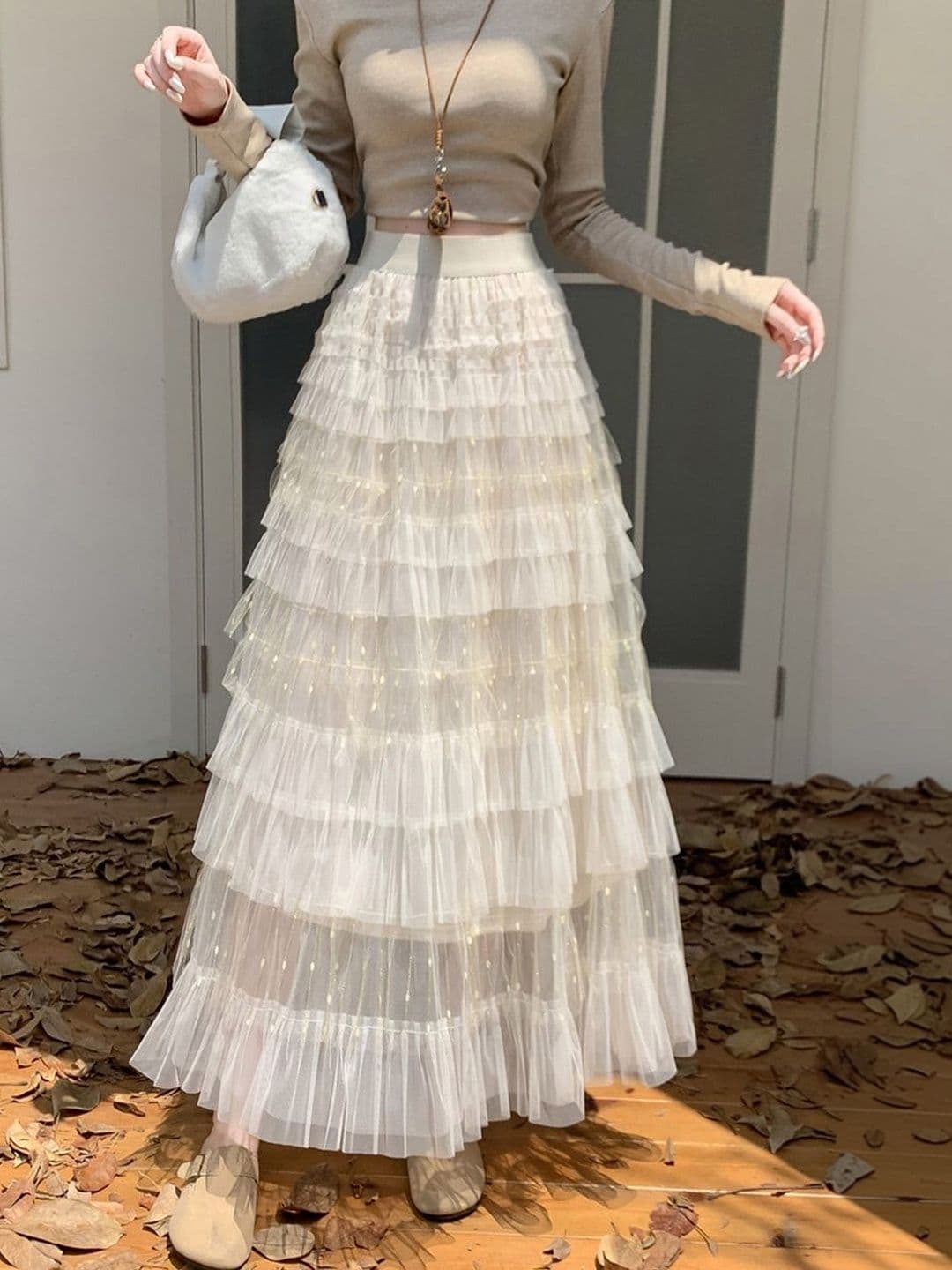 StyleCast x Revolte Flared Maxi Skirts - view 1