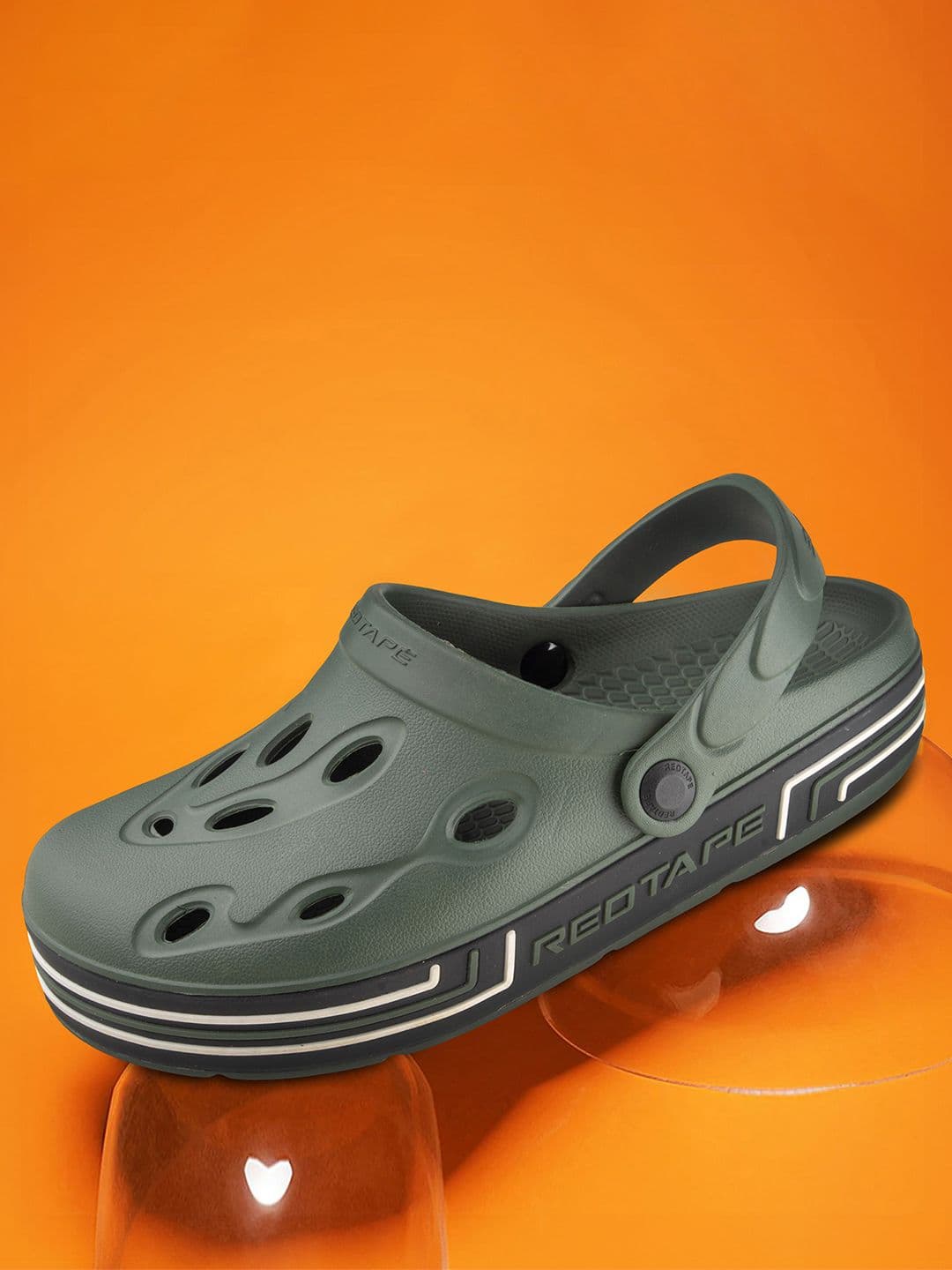 Red Tape Men Self Design Rubber Clogs - view 1