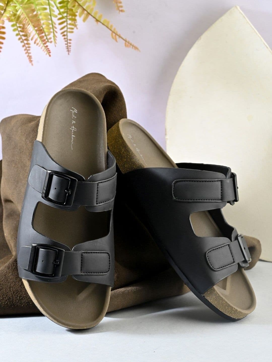 Mast & Harbour Men Leather Comfort Sandals - view 1