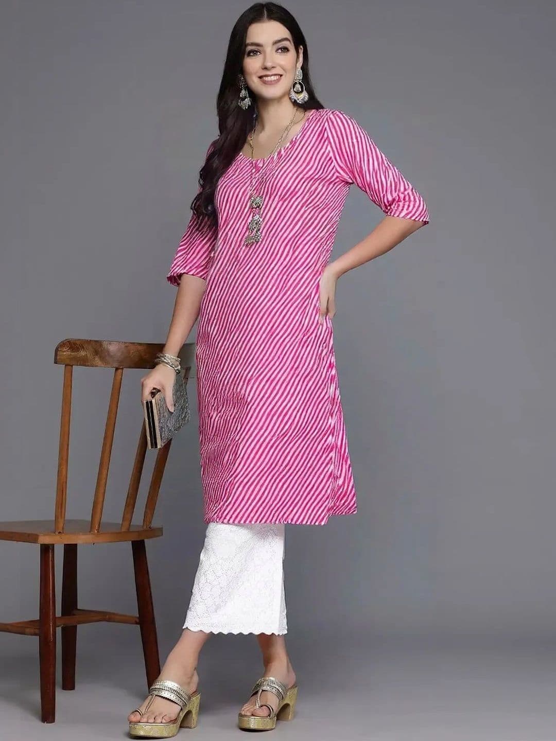 arangya Women Pack of 3 Printed Crepe Kurta - view 1