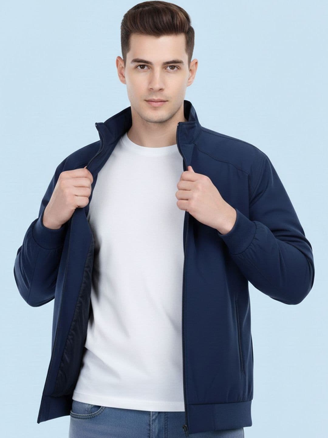SZN Men Lightweight Bomber Jacket