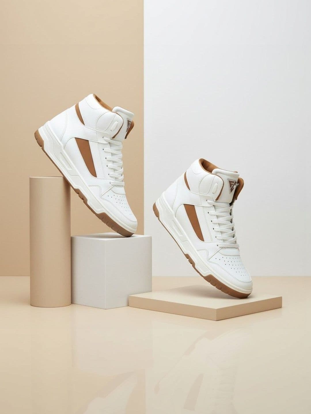 Field Care Men Perforations PU High-Top Sneakers - view 1