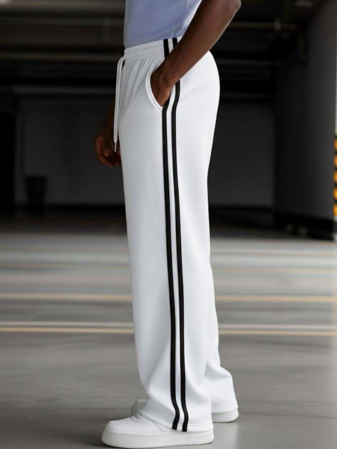 PROGENY Men Striped Mid-Rise Track Pants - view 1