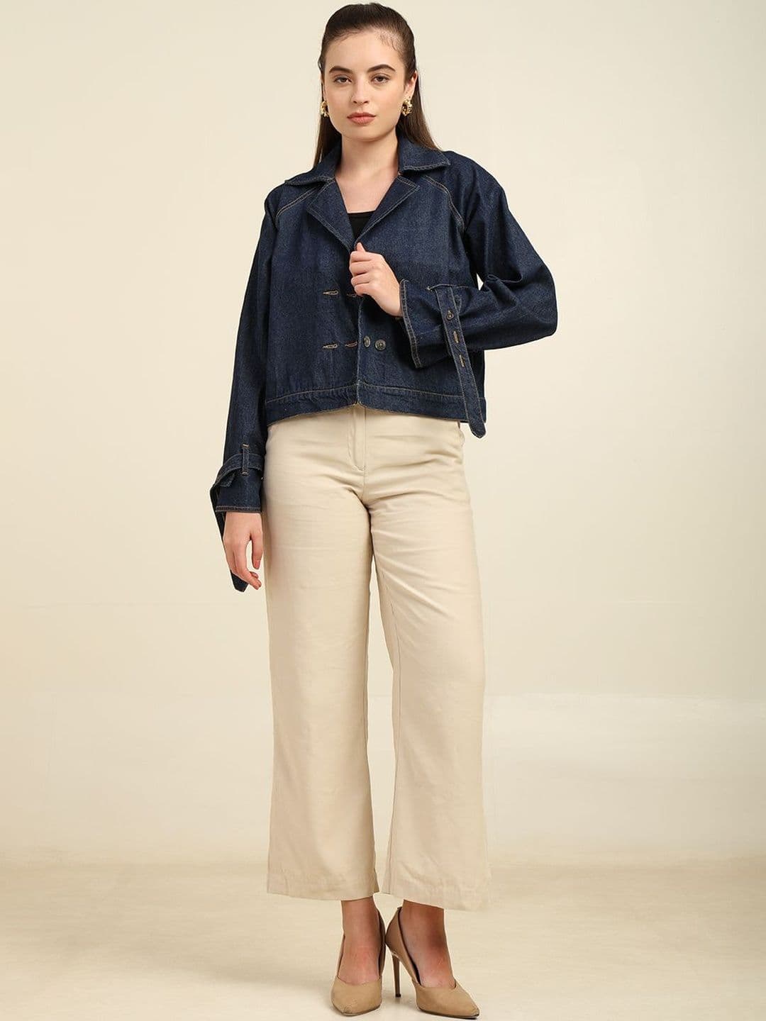 7OUNCE Women Lightweight Denim Jacket - view 1