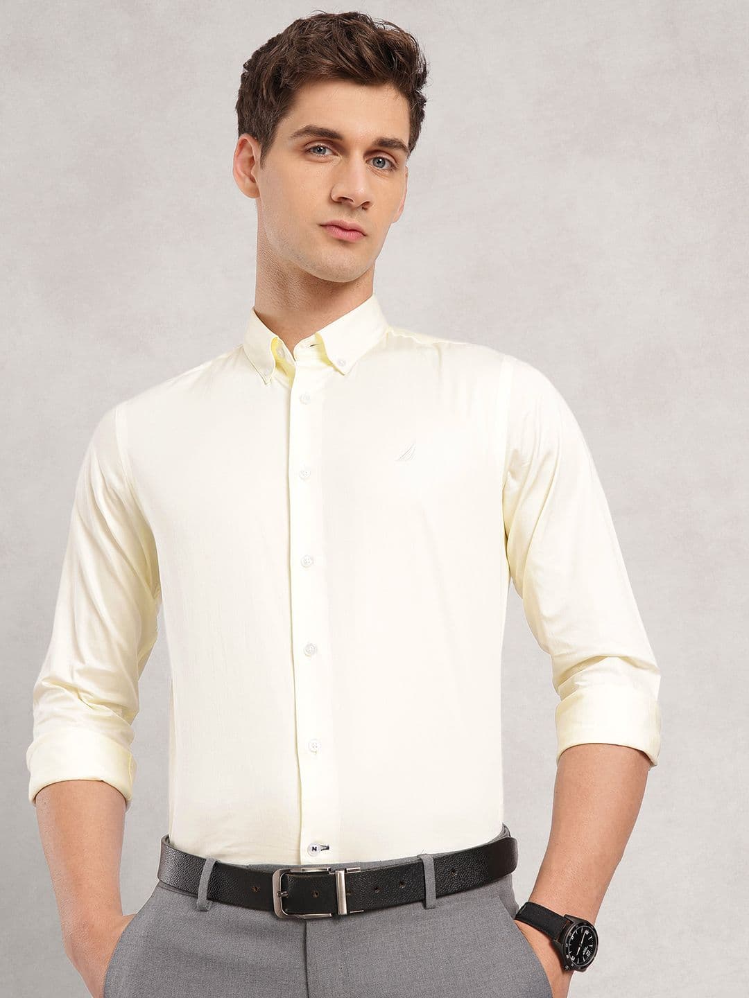 Nautica Slim Fit Pure Cotton Formal Shirt - view 1