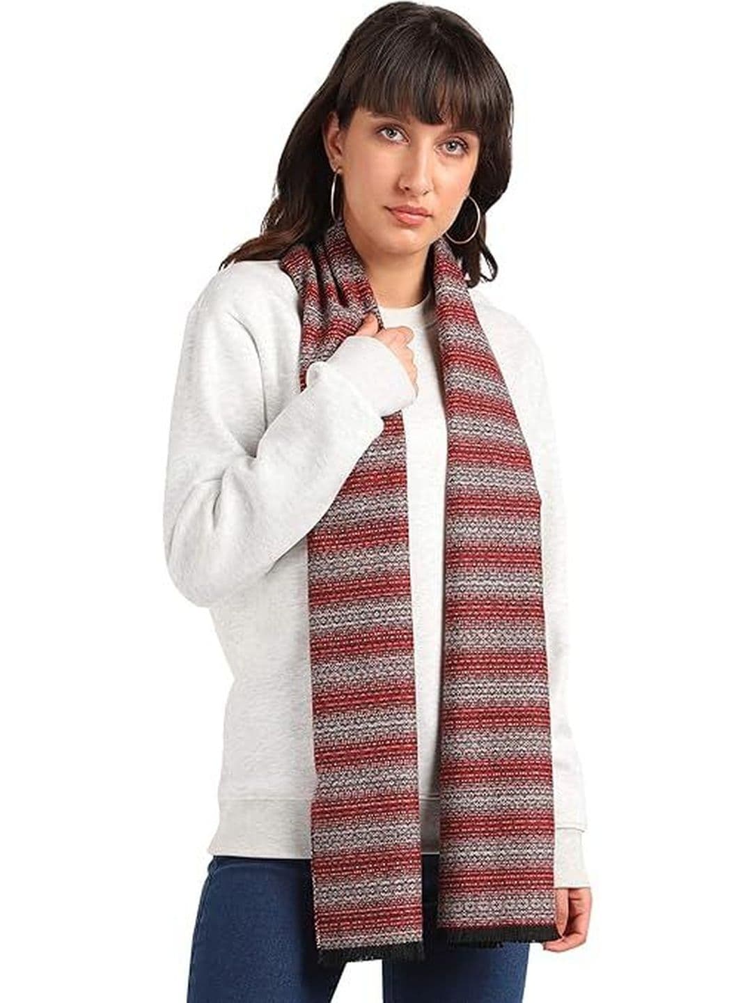 ESSENTIELE Unisex Striped Acrylic Mufflers - view 1