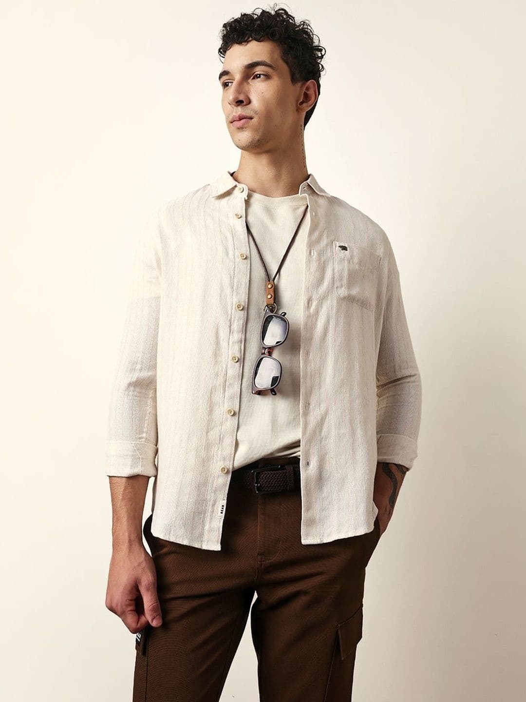 THE BEAR HOUSE Men Slim Fit Striped Casual Shirt - view 1