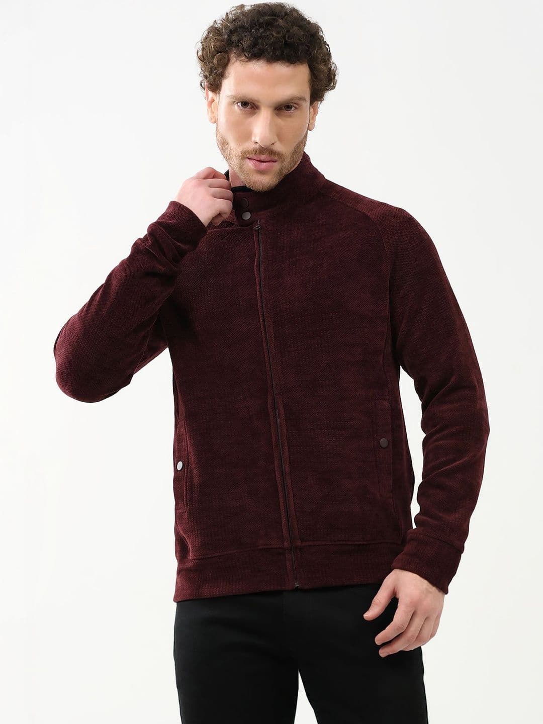 Global Republic Men Woollen Bomber Jacket - view 1