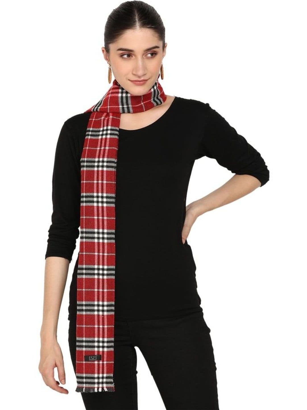 ESSENTIELE Unisex Checked Acrylic Mufflers - view 1
