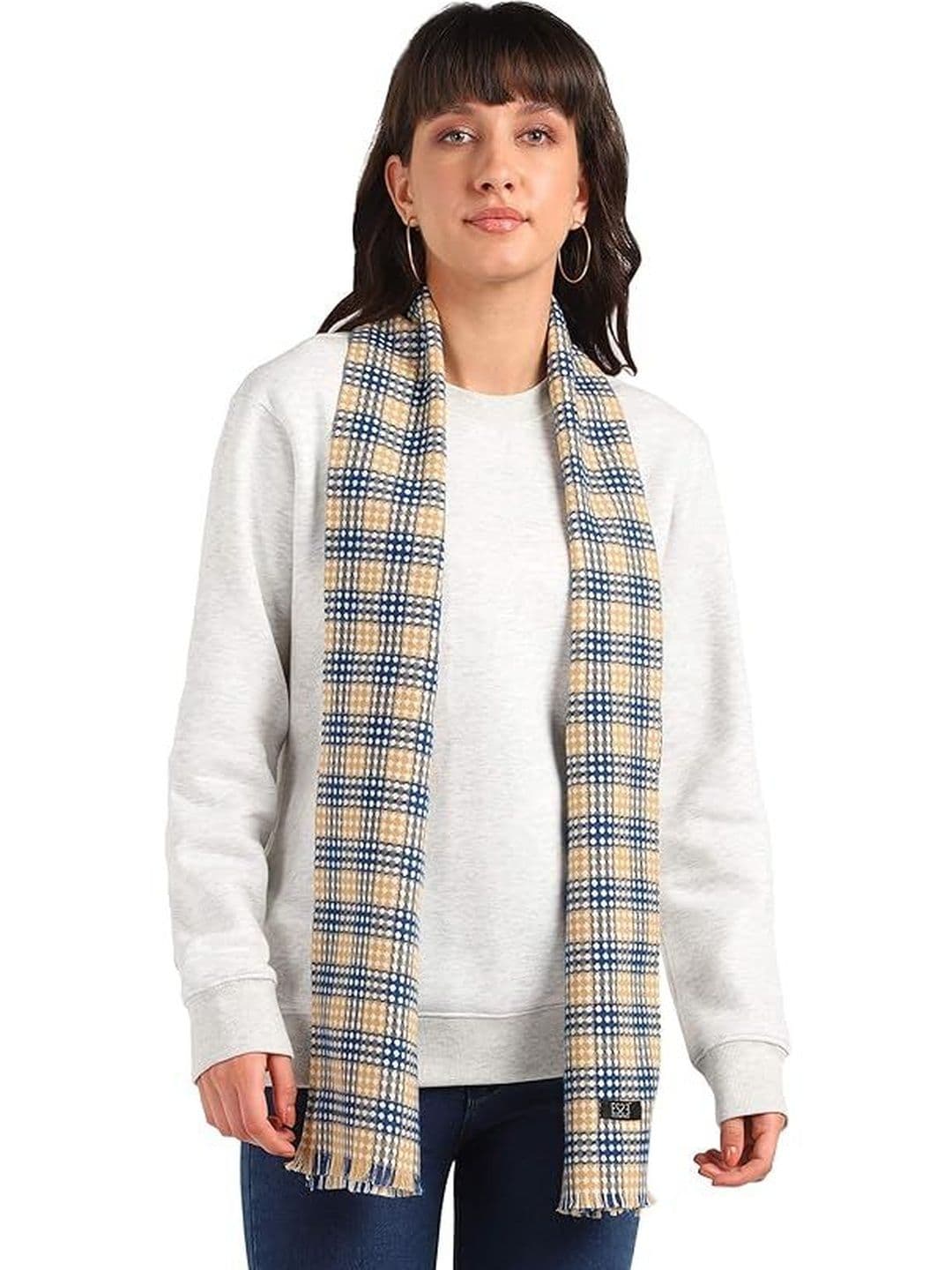 ESSENTIELE Unisex Checked Acrylic Mufflers - view 1