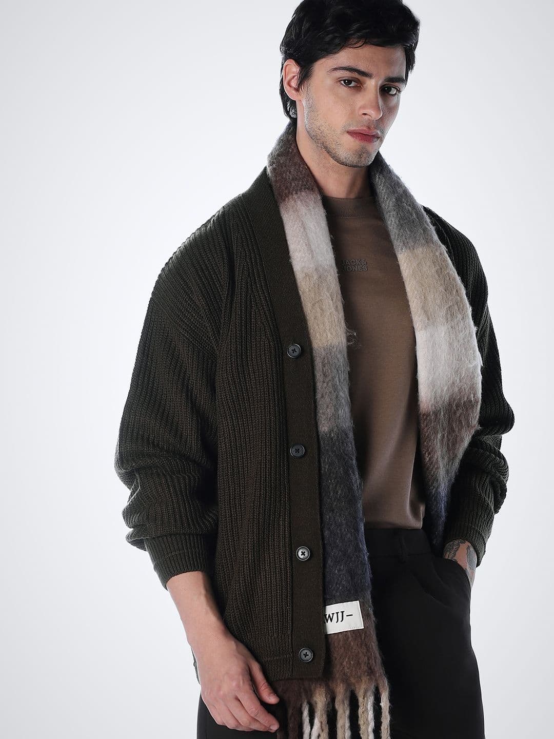 Jack & Jones Men Ribbed Cardigan - view 1