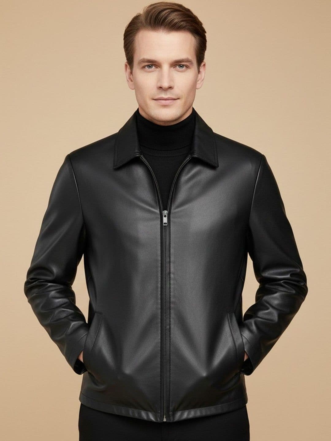 Mast & Harbour Men Leather Jacket - view 1