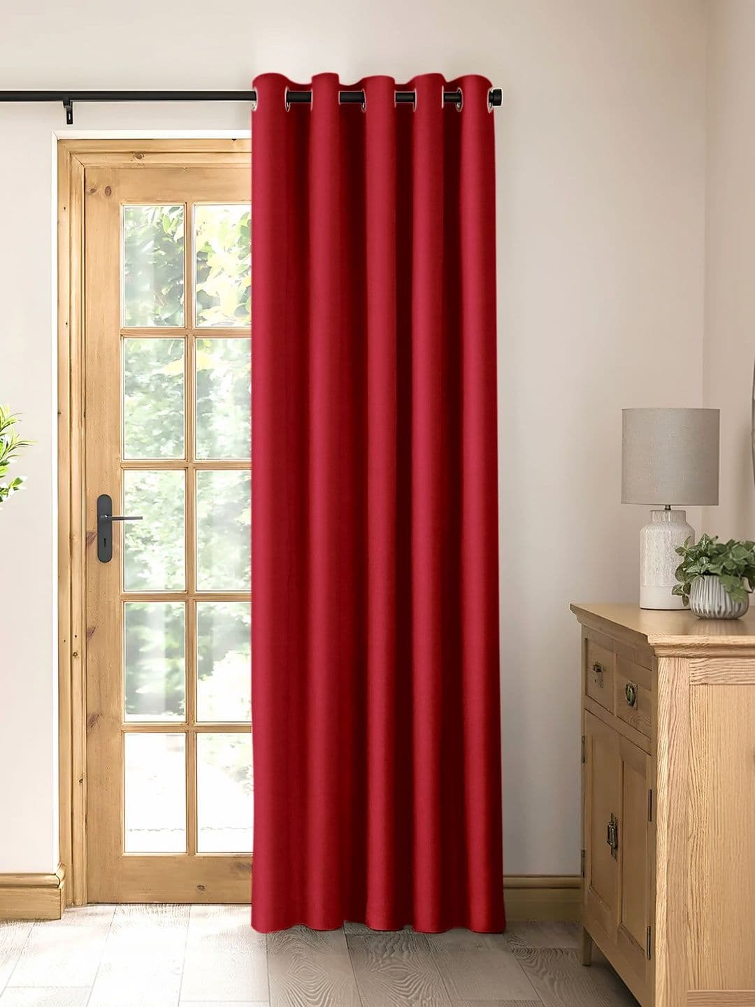 Raymond Home Red Black Out Door Curtain - view 1