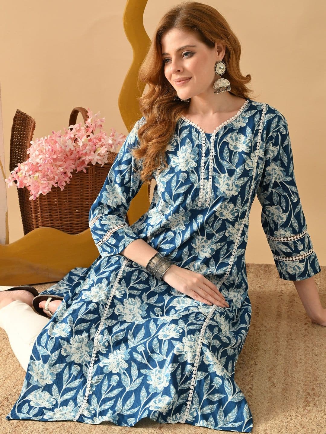 DEEPYOG APPAREL Women Floral Printed Kurta - view 1
