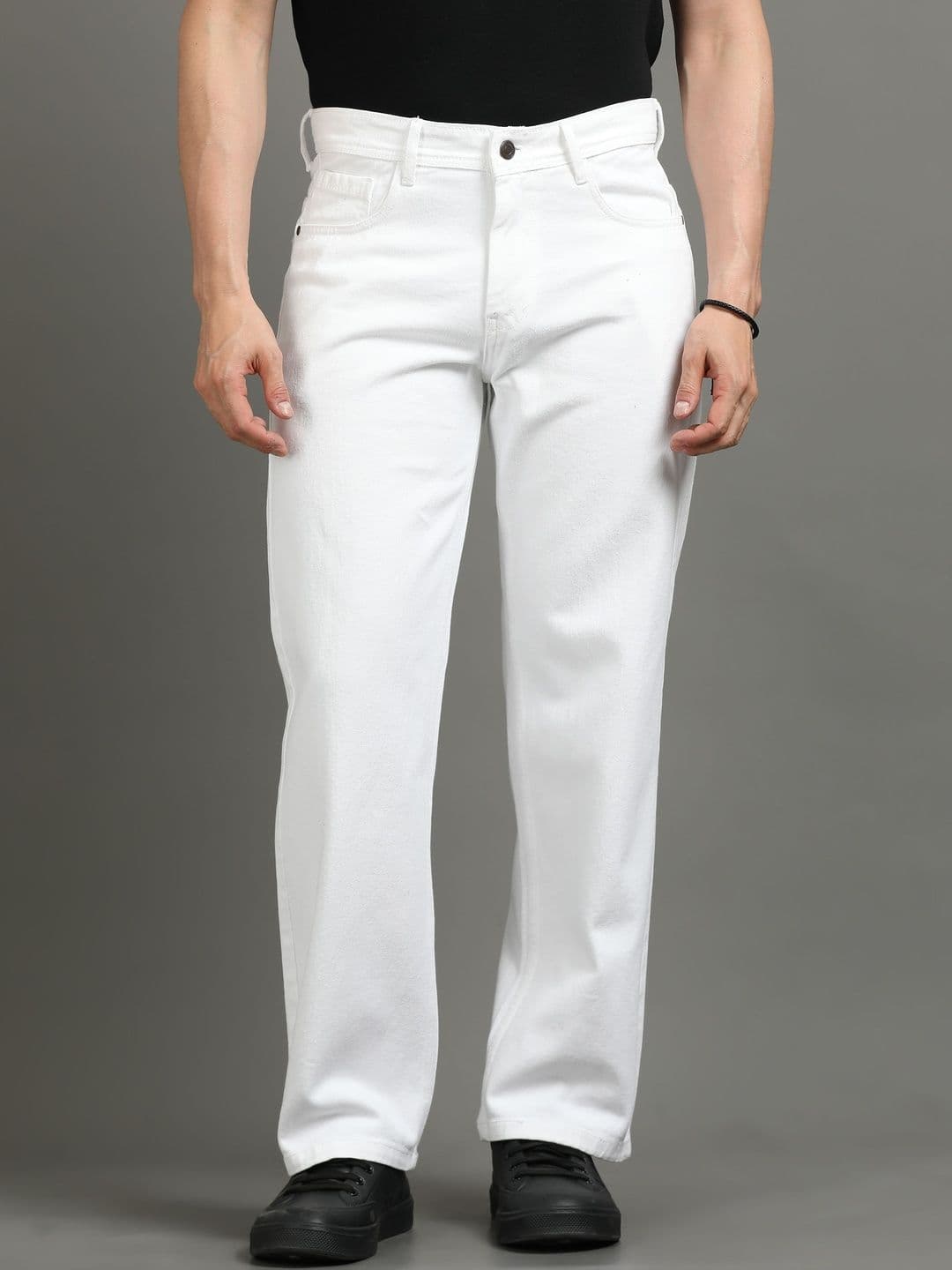The Roadster Lifestyle Co Cotton Baggy Fit Mid Rise Jeans - view 1