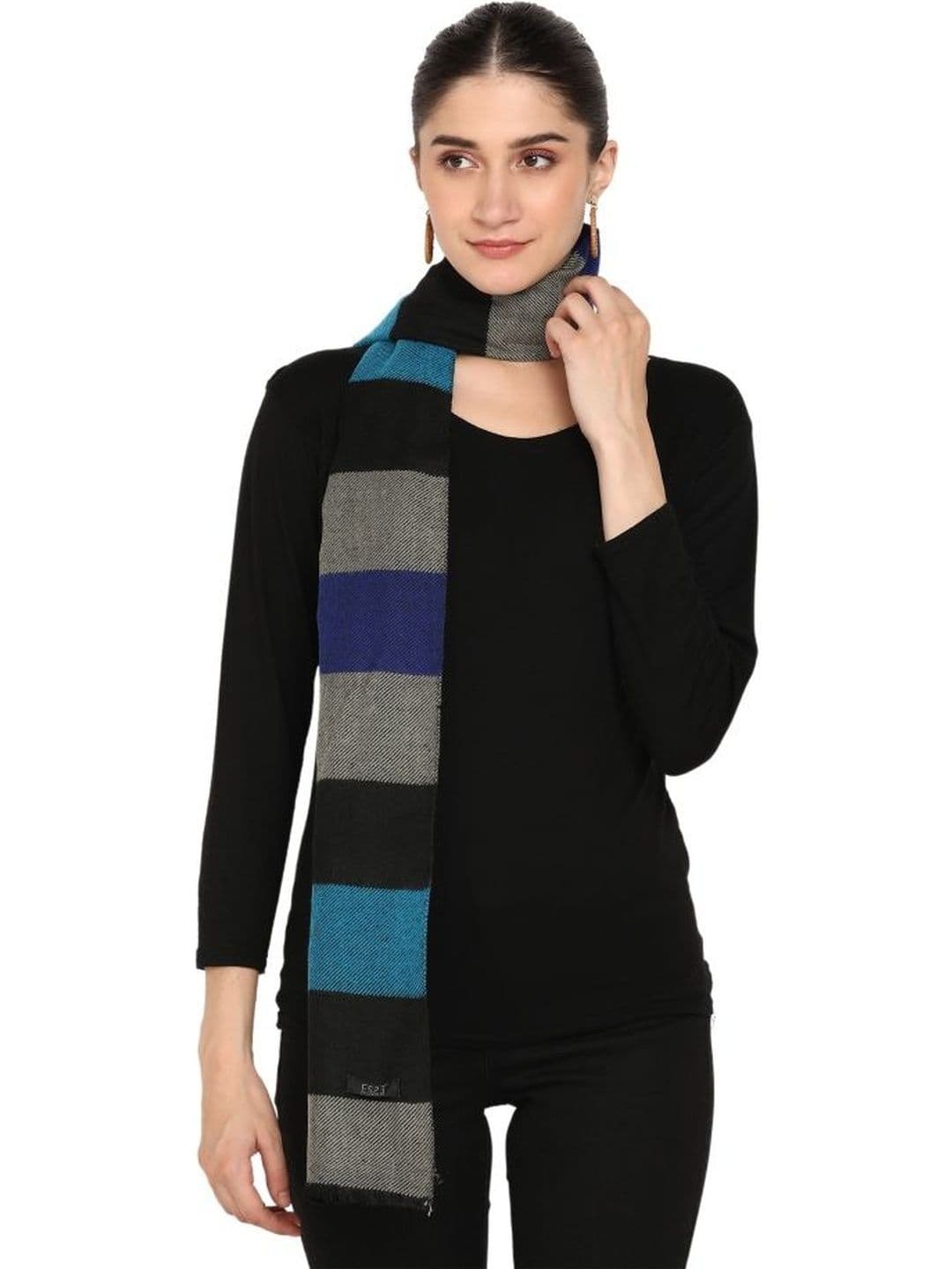 ESSENTIELE Unisex Striped Acrylic Mufflers - view 1