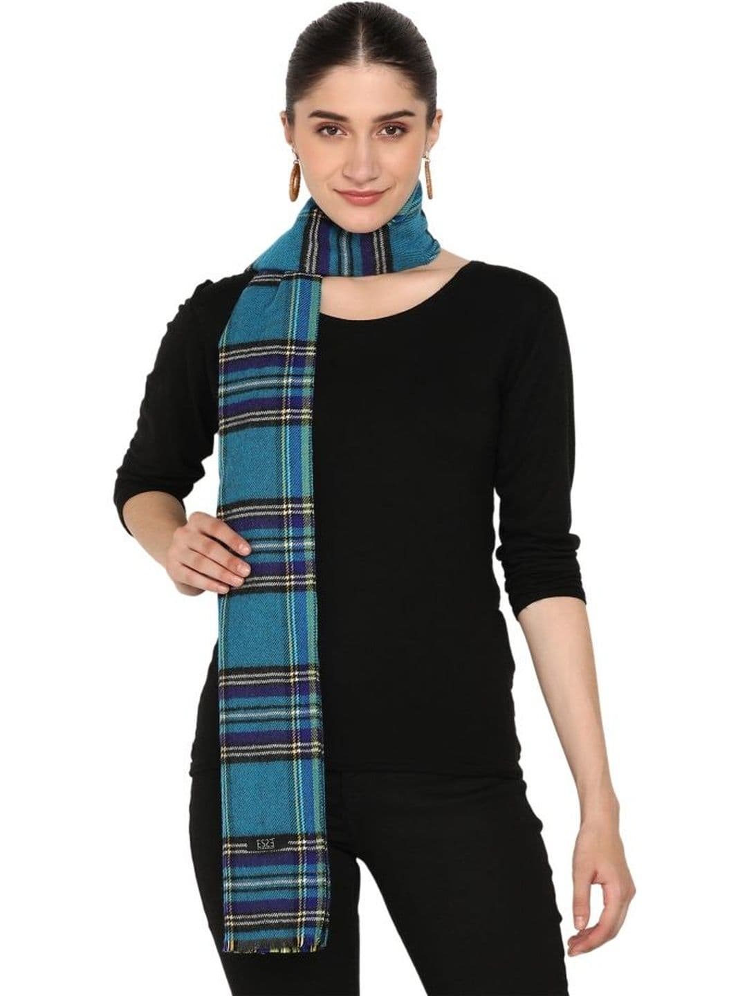 ESSENTIELE Unisex Checked Acrylic Mufflers - view 1