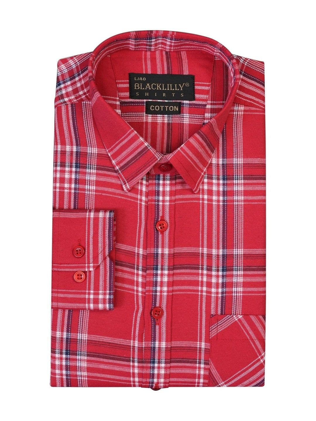 BLACKLILLY Men Standard Slim Fit Tartan Checks Checked Casual Shirt - view 1