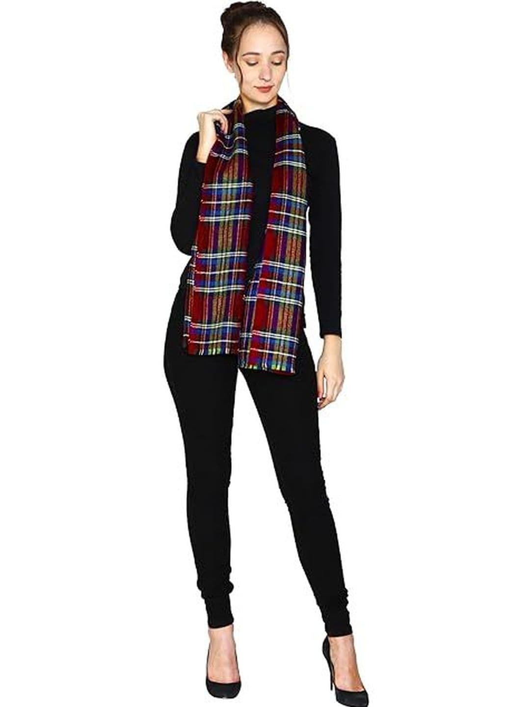 ESSENTIELE Unisex Checked Acrylic Mufflers - view 1