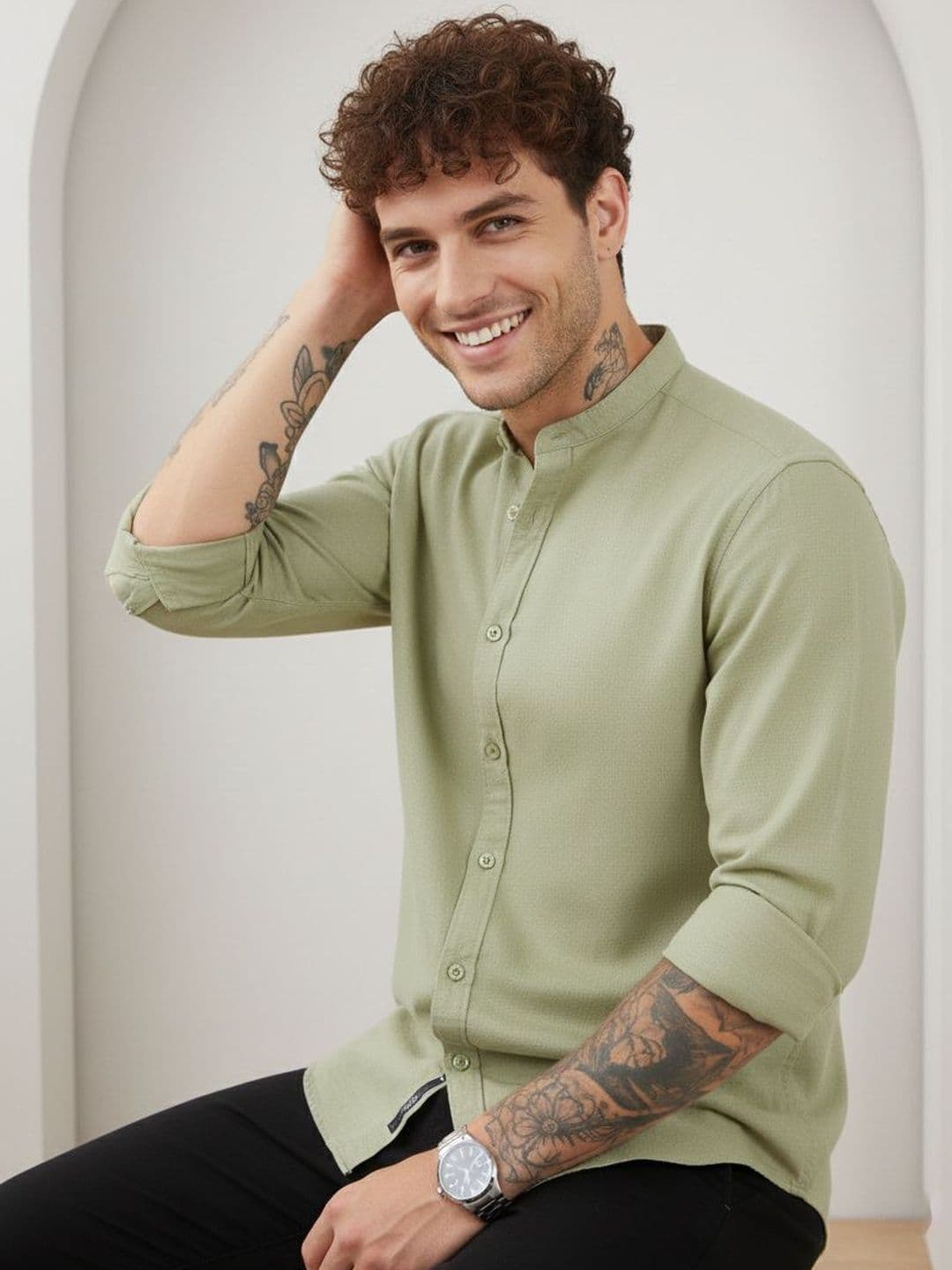 Guns & Sons Men Contemporary Slim Fit Casual Shirt - view 1