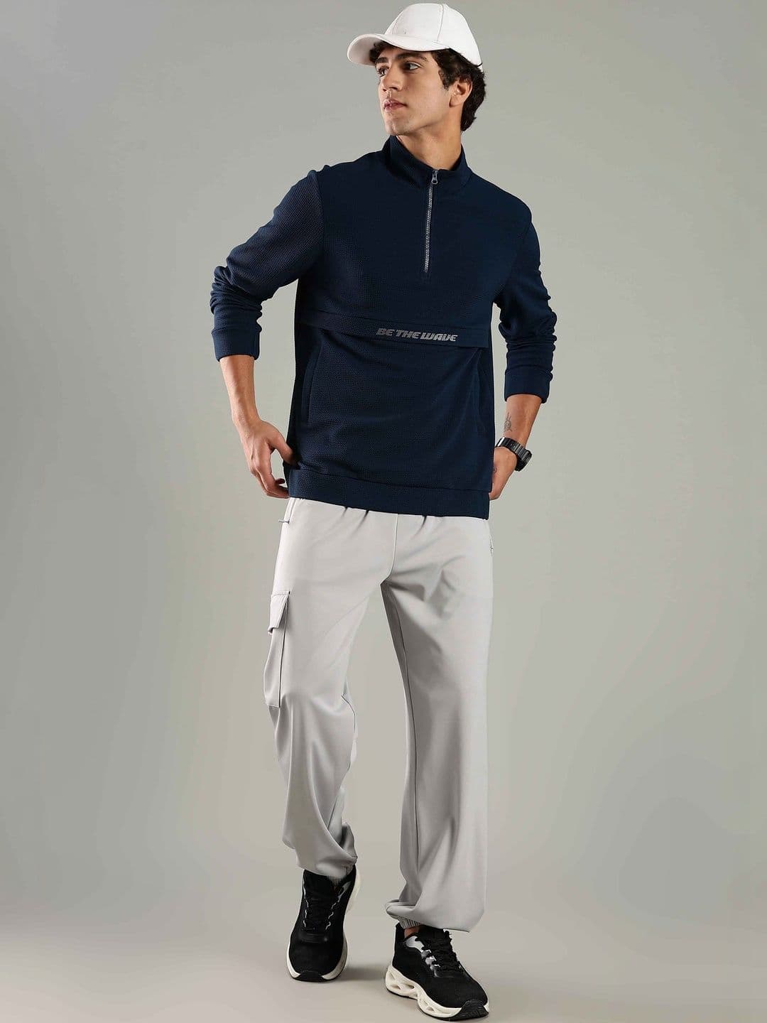 DOMIN8 Men Typography Lightweight Training or Gym Sporty Jacket with - view 1