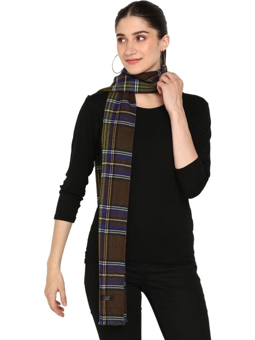ESSENTIELE Unisex Checked Acrylic Mufflers - view 1