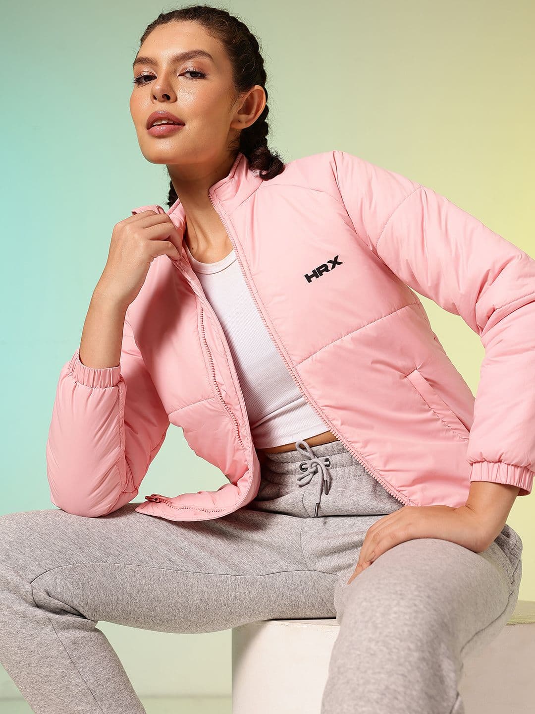 HRX by Hrithik Roshan Mock Collar Puffer Jacket - view 1