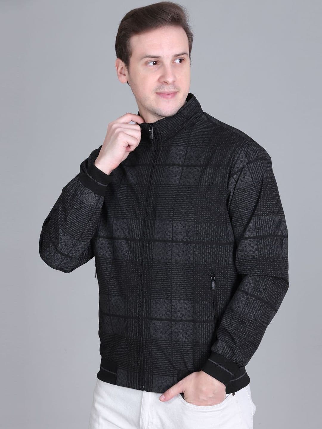 Rare Times Men Checked Lightweight Bomber Jacket - view 1