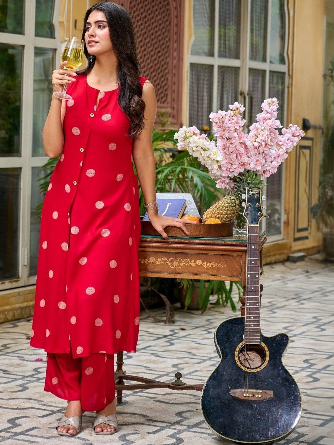 YAGNIK FASHION Women Printed Regular Kurta with Palazzos - view 1