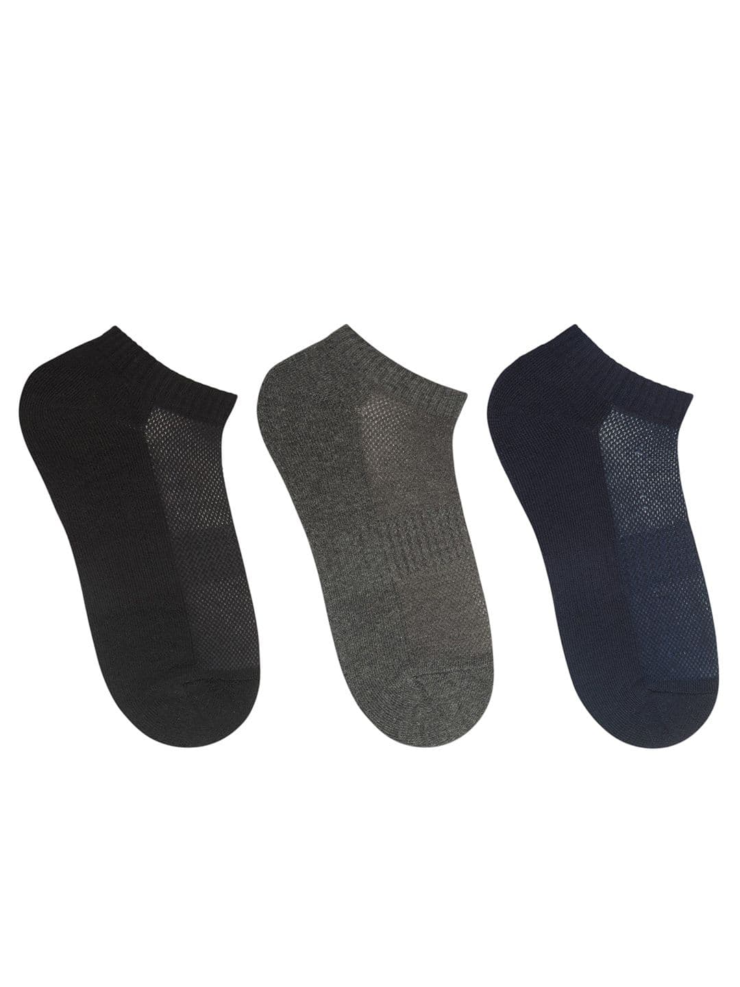 Socksxpress Men Pack of 3 Assorted Solid Ankle Length Socks - view 1